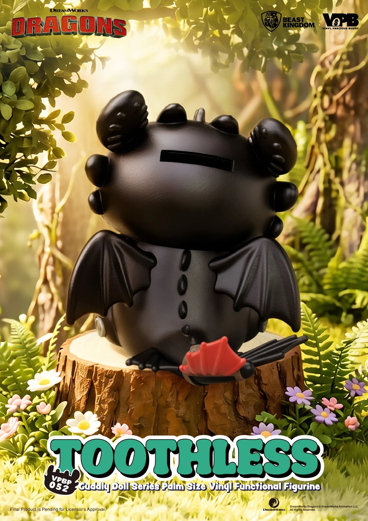 HOW TO TRAIN YOUR DRAGON - Toothless - Bank Vinyl Figure 11.7cm