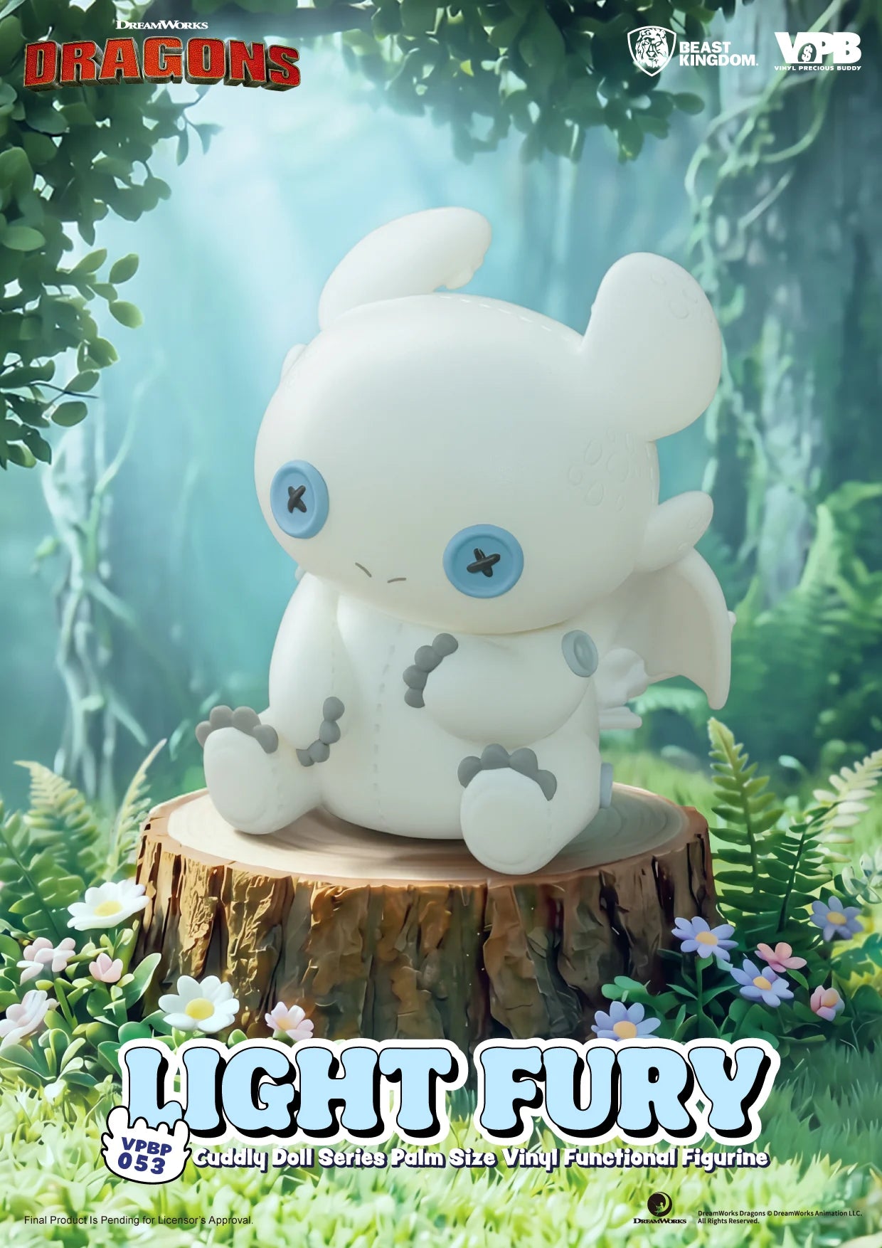 HOW TO TRAIN YOUR DRAGON - Light Fury - Bank Vinyl Figure 11.2cm