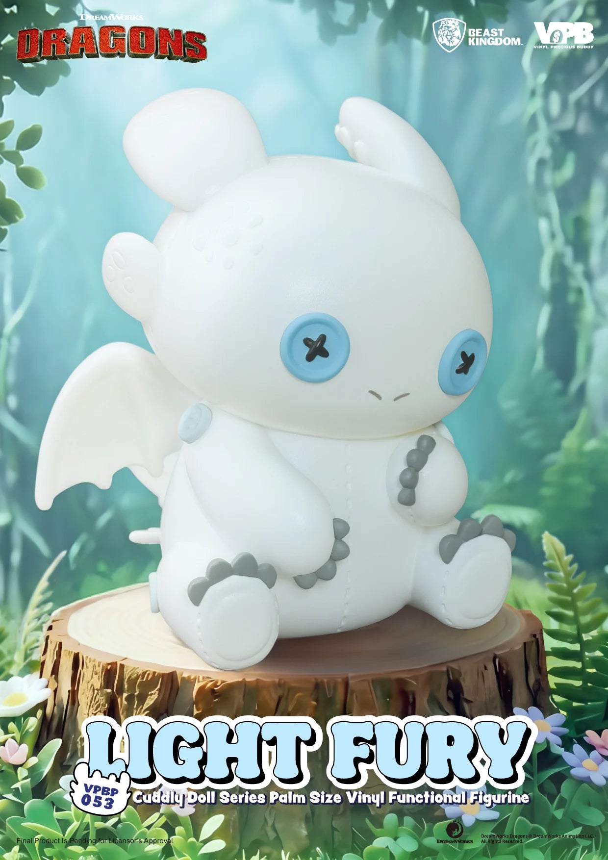 HOW TO TRAIN YOUR DRAGON - Light Fury - Bank Vinyl Figure 11.2cm