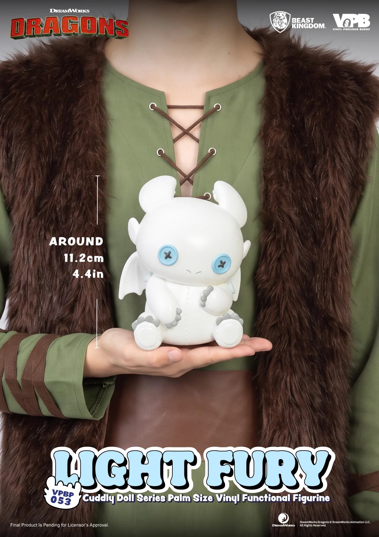 HOW TO TRAIN YOUR DRAGON - Light Fury - Bank Vinyl Figure 11.2cm