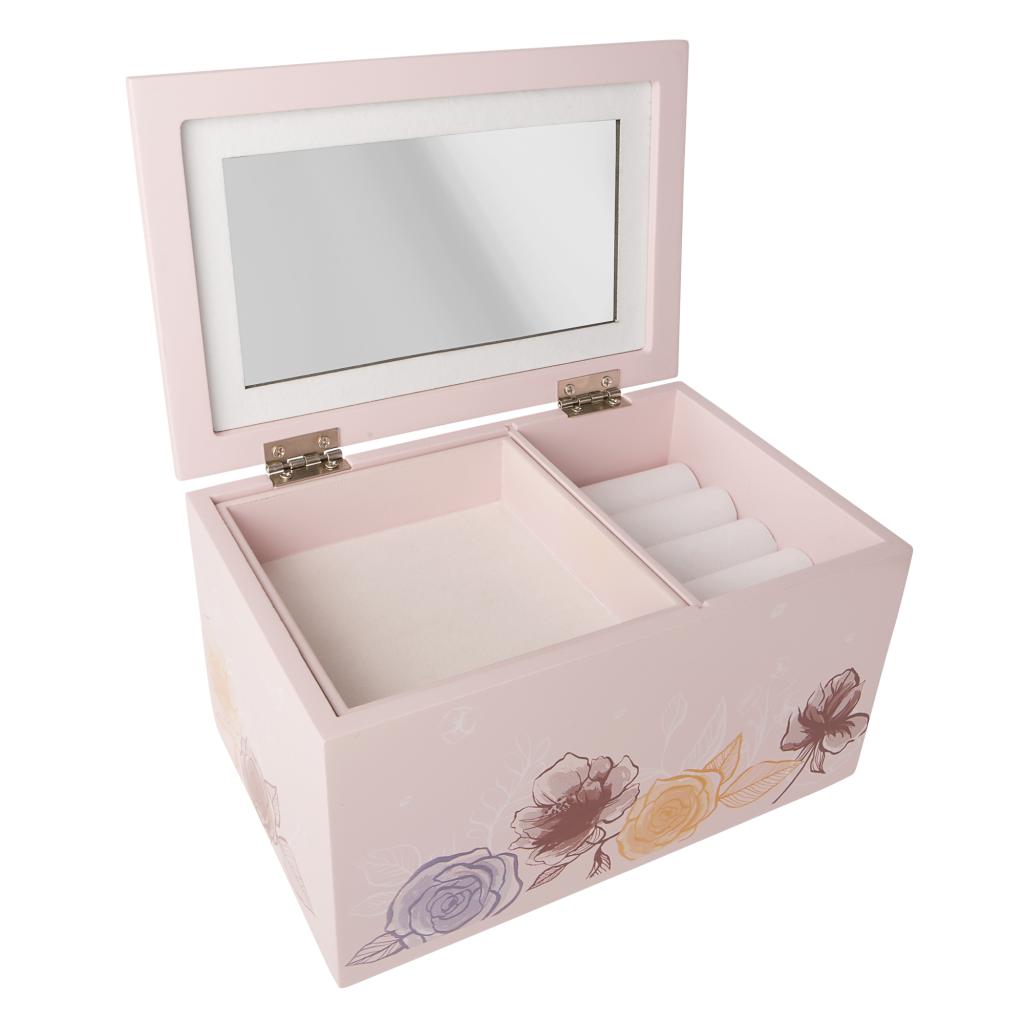 PRINCESS - Jewellery Box in Wood - 18x 11,5x 10 cm