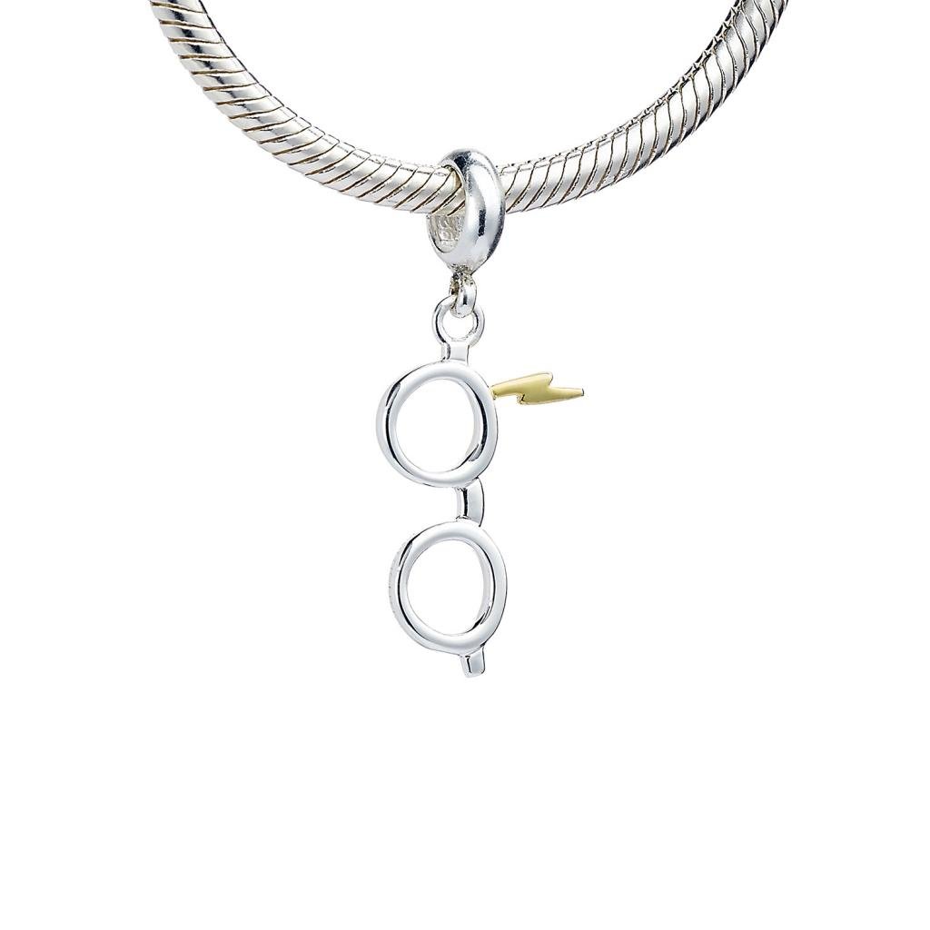 HARRY POTTER - Lightning Bolt & Glasses - Slider Charm for Bracelet