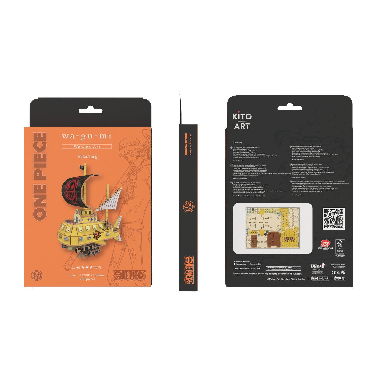 ONE PIECE - Law's Submarine - Wood Model Kit 13.2x8.5x16cm