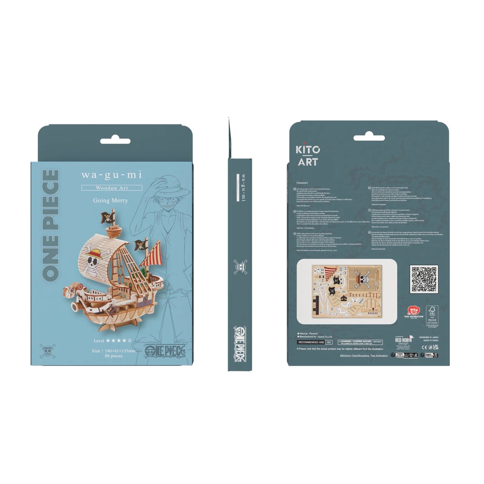 ONE PIECE - Going Merry - Wood Model Kit 14x6.1x13.5cm