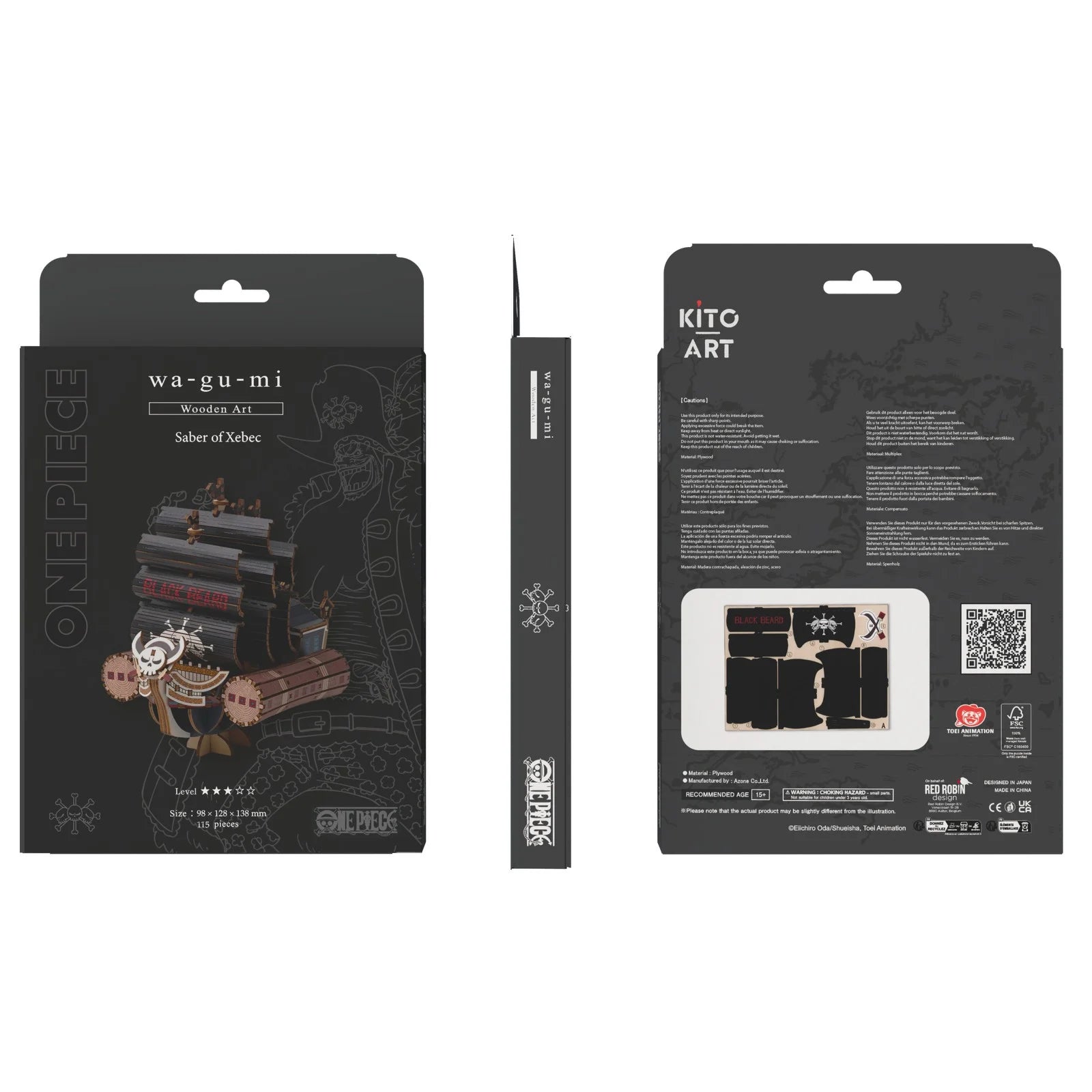 ONE PIECE - Saber Of Xebec - Wood Model Kit 9.8x12.8x13.8cm