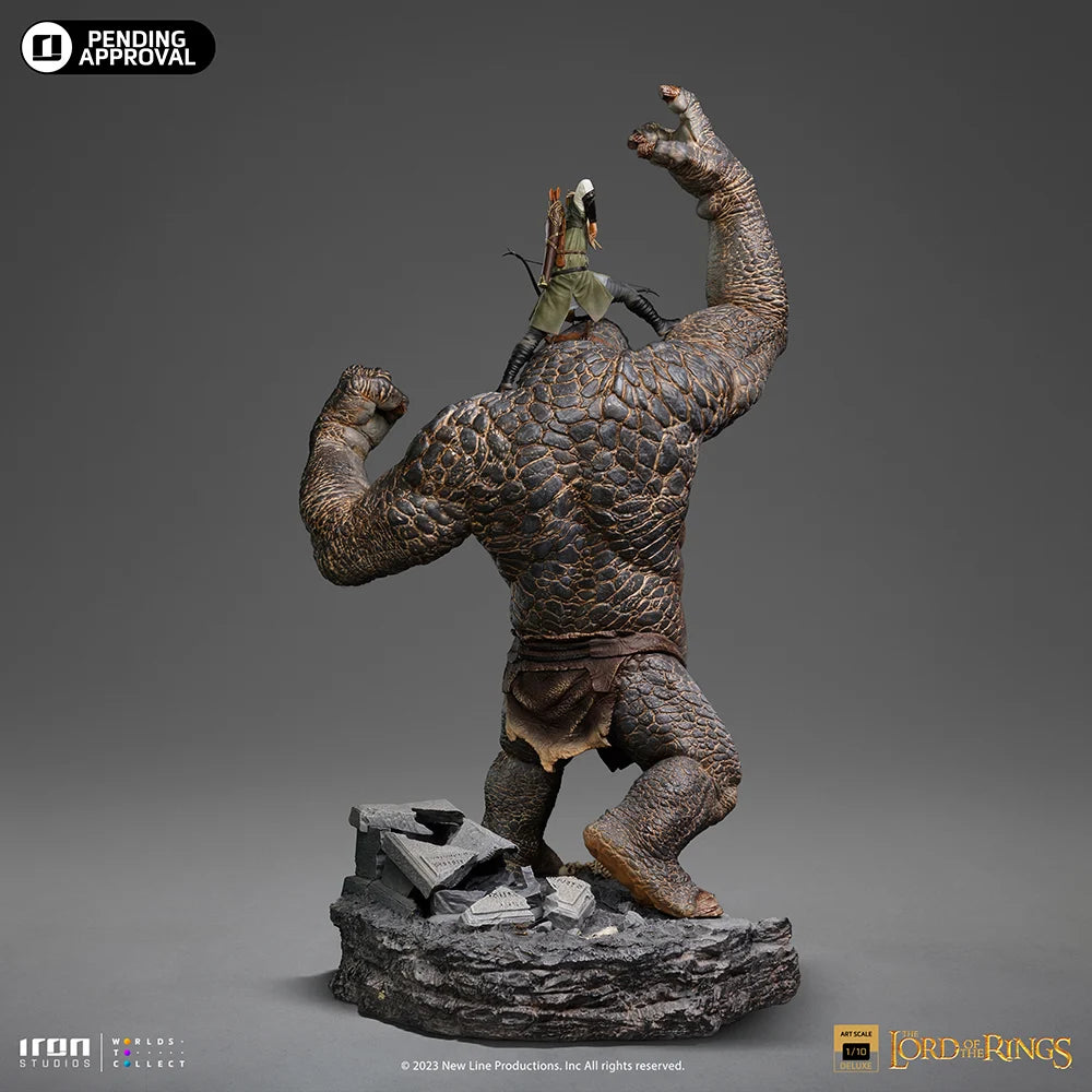 LORD OF THE RINGS - Cave Troll & Legolas -Statue Art Scale 1/10 71.9cm