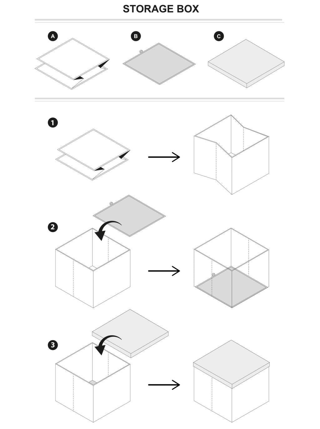 MINNIE - Storage Stool - '30x30x30cm'