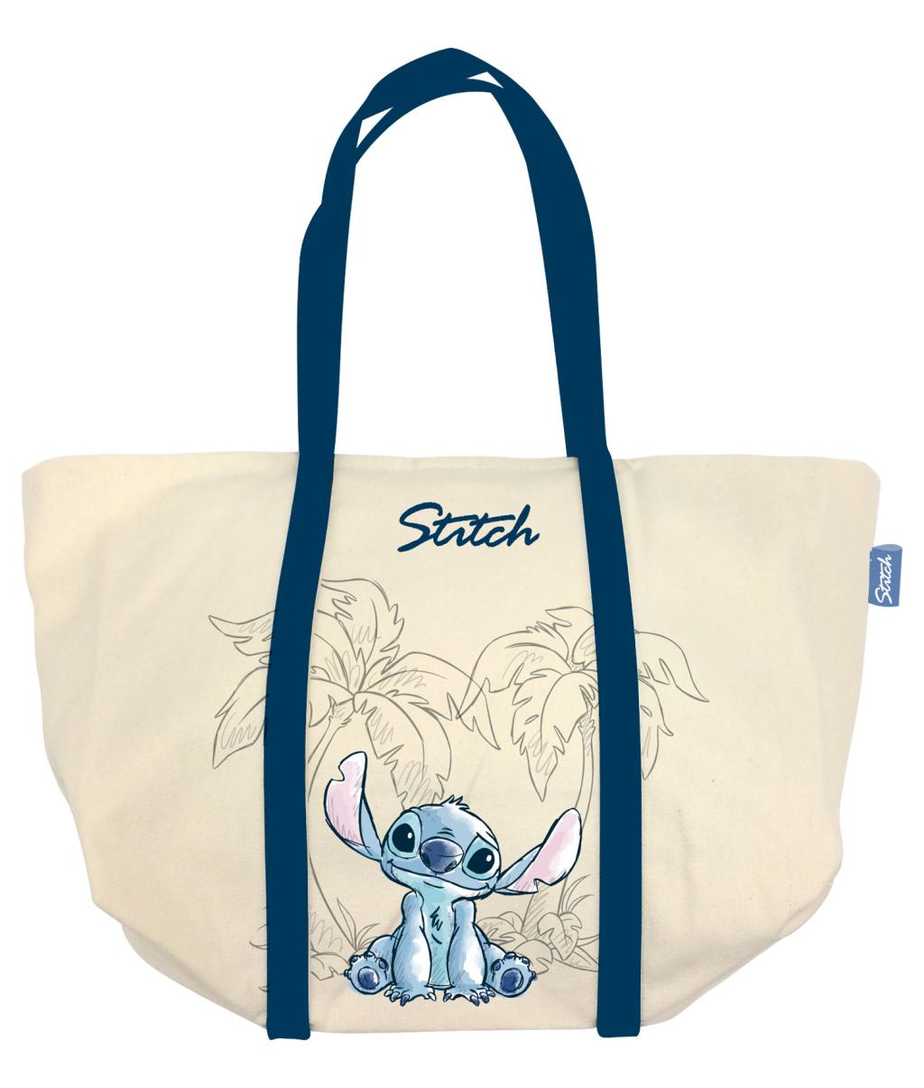 STITCH - Ohana & Blue - Big Canvas Bag - 35x31x20cm