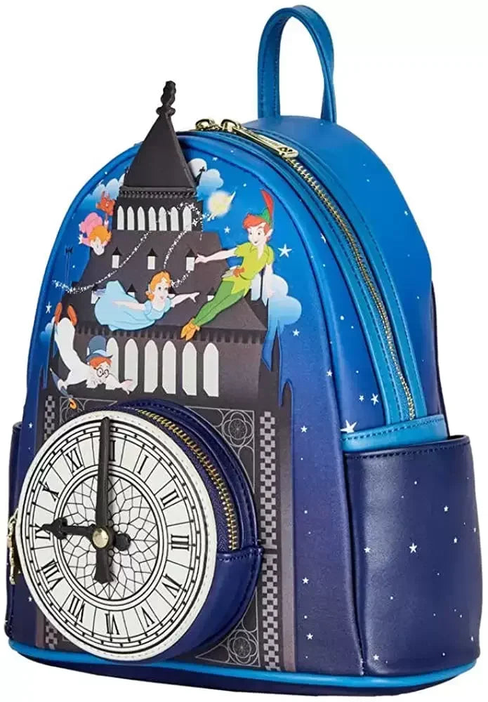 DISNEY - Peter Pan Glow Clock - Backpack LoungeFly '23x28x10cm'