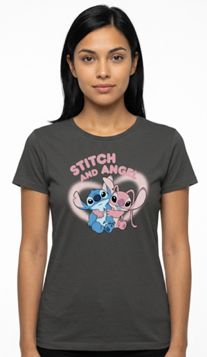 LILO & STITCH - Stitch & Angel - T-Shirt Women (XXL)