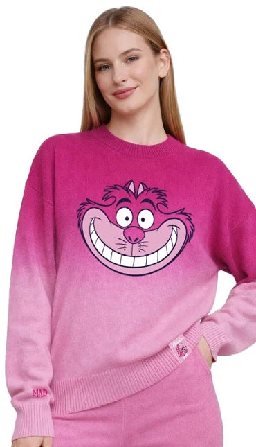 DISNEY - Cheshire Cat - Women Christmas Sweaters (L)