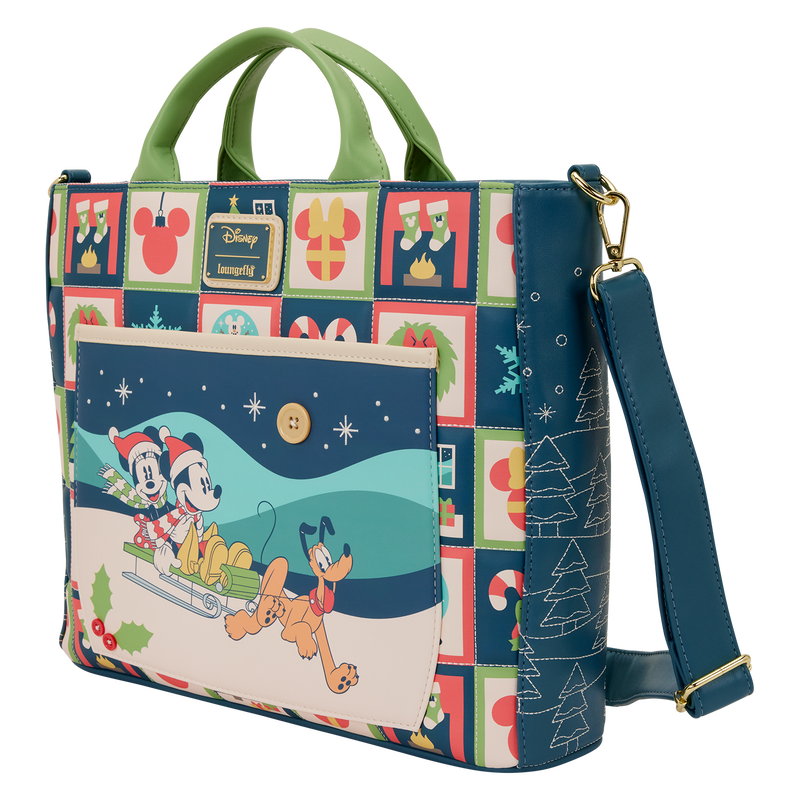 DISNEY - Mickey & Minnie "Holiday" - Tote Bag LoungeFly