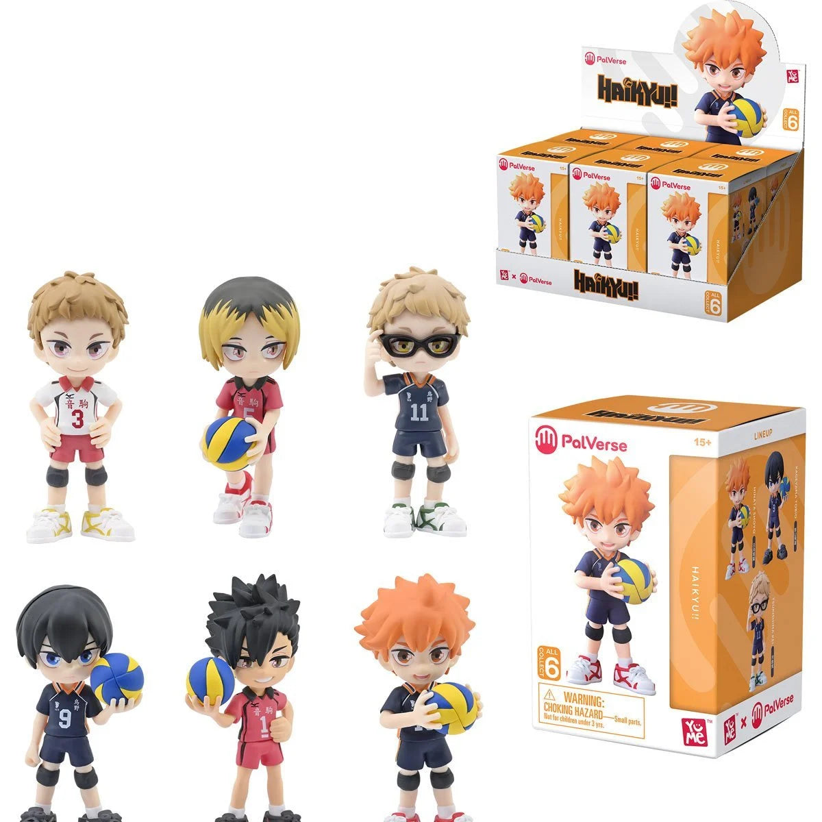 HAIKYU - Blind Box - Assortiment 6 Figures 9cm