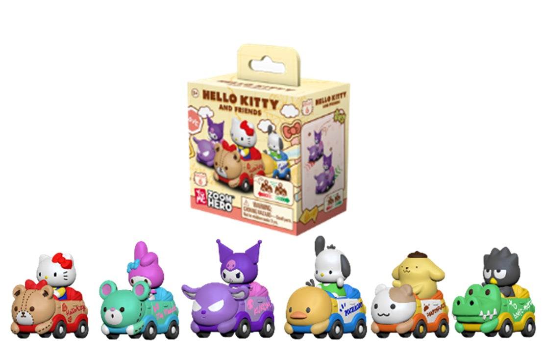 HELLO KITTY - Zoom Hero 1 - Assortiment 12 Figures 5cm Blind Box