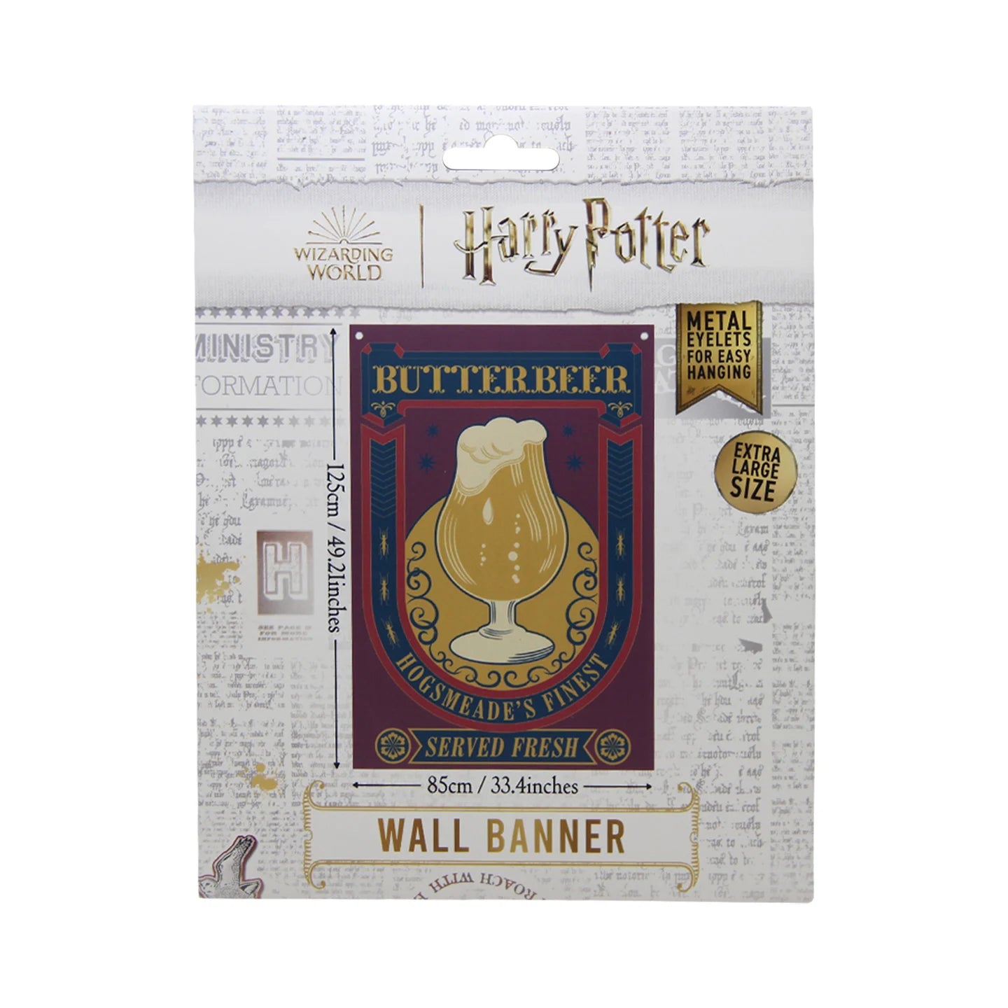 HARRY POTTER - Butter Beer - Wall Banner '125 x 85 cm'