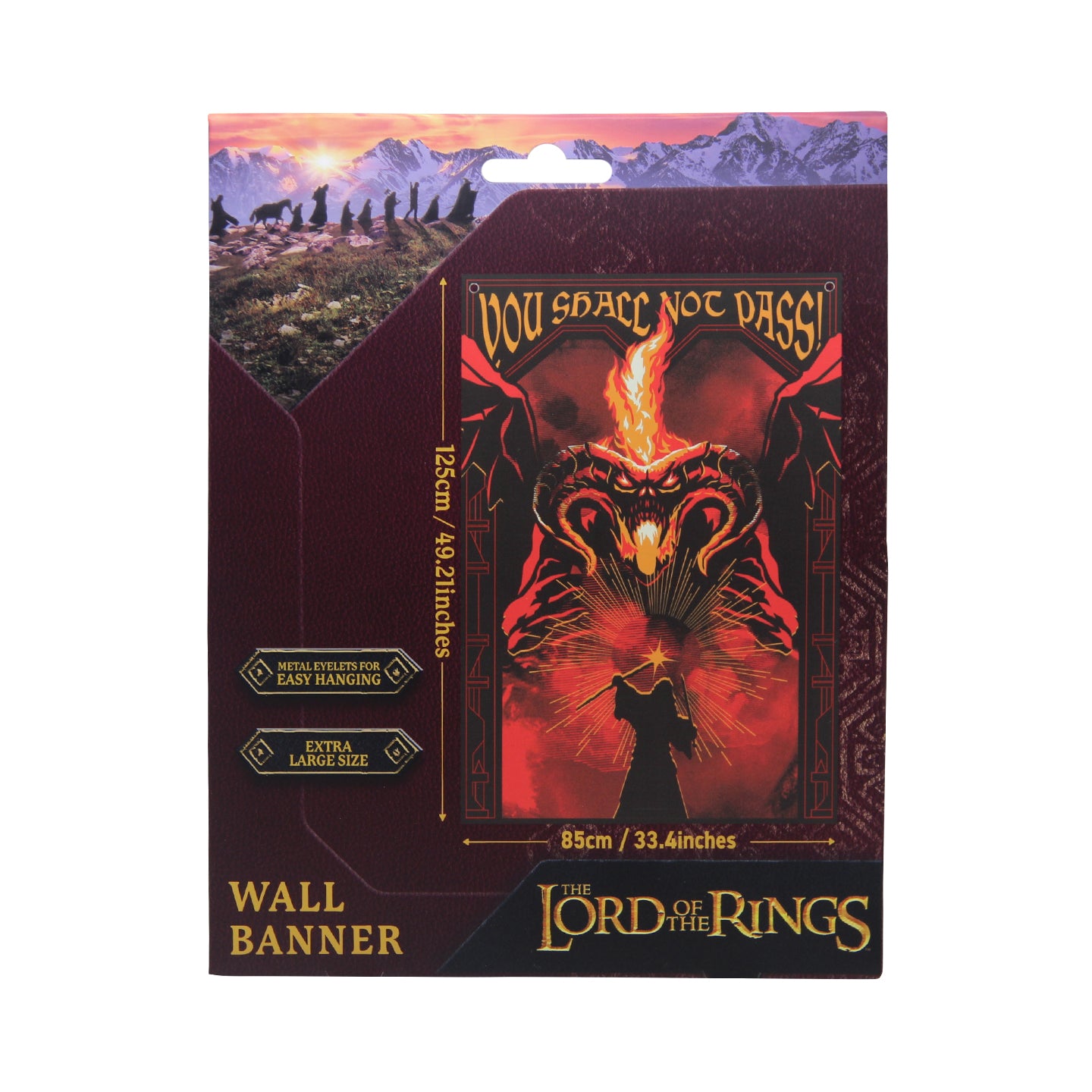 THE LORD OF THE RINGS - Balrog - Wall Banner '125 x 85 cm'