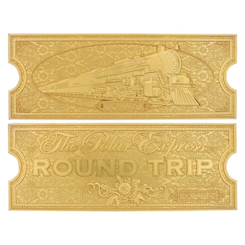 THE POLAR EXPRESS - 24k Gold Plated Train Ticket