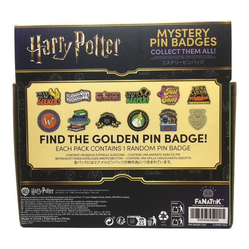 HARRY POTTER - Mystery Box of 12 Pin Badge