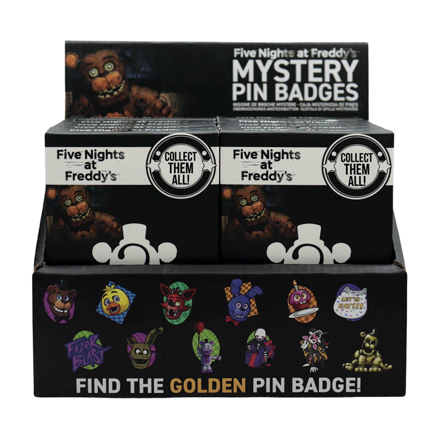 FIVE NIGHTS AT FREDDY'S - Mystery Box of 12 Pin Badge