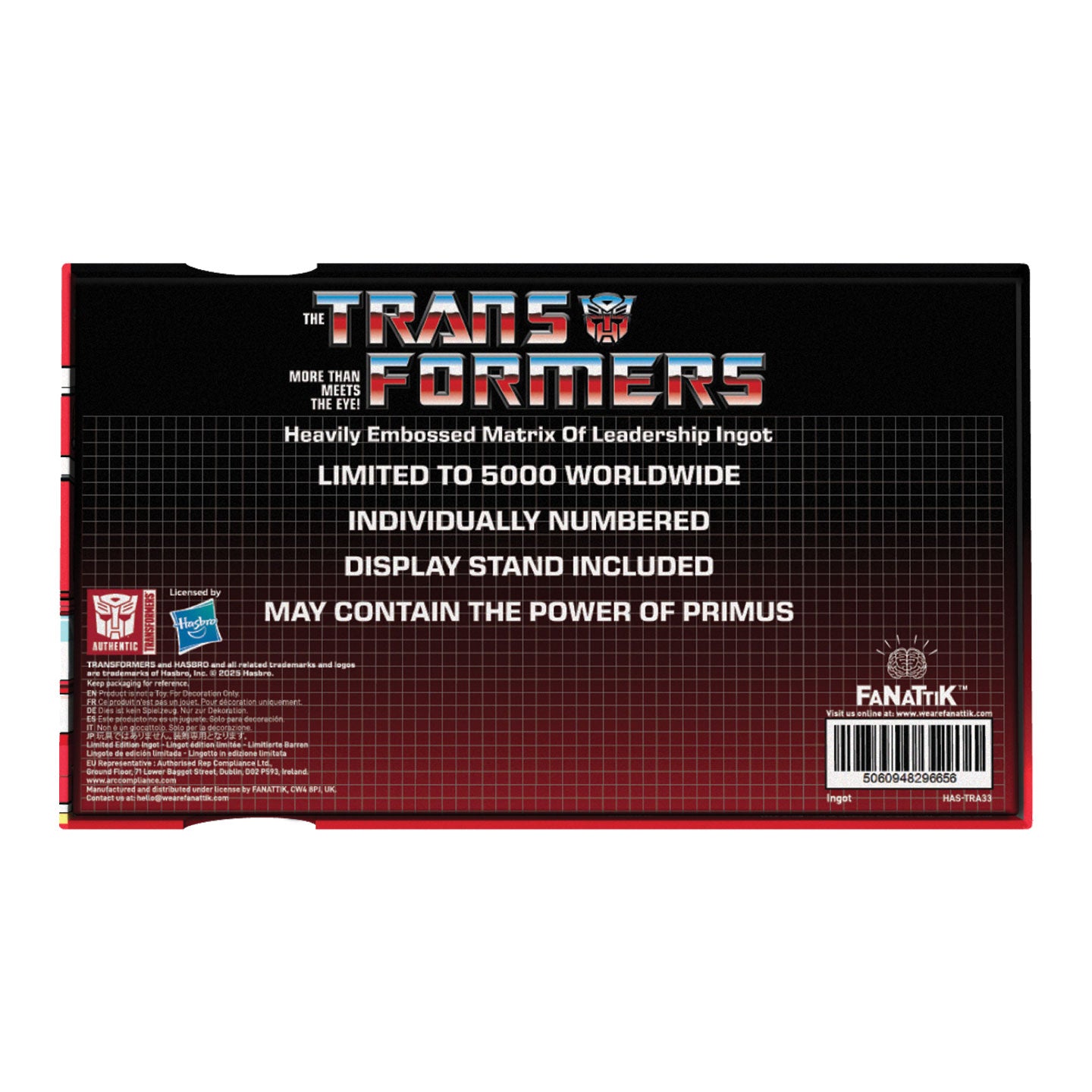 TRANSFORMERS - Matrix of Leadership Replica - Limited Edtion