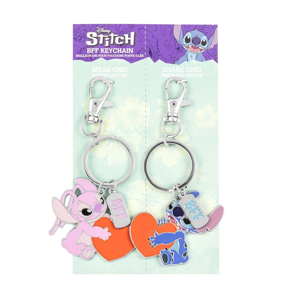 STITCH & ANGEL - Duo Set Metal Keychain BFF