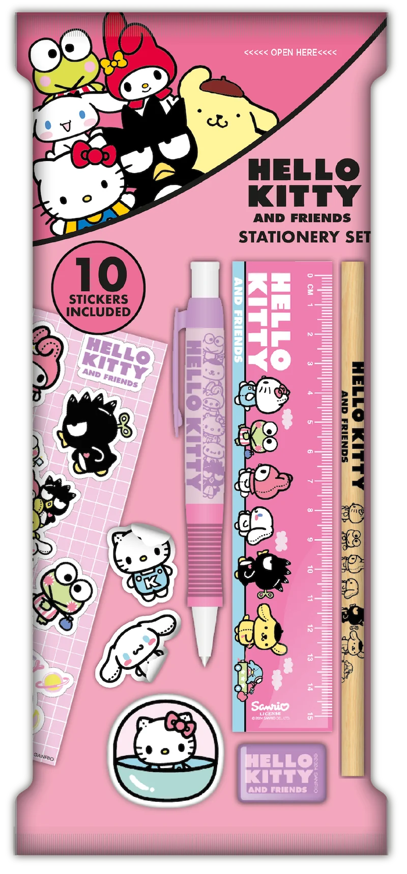 HELLO KITTY  & Friends - Stationery Set 6pc