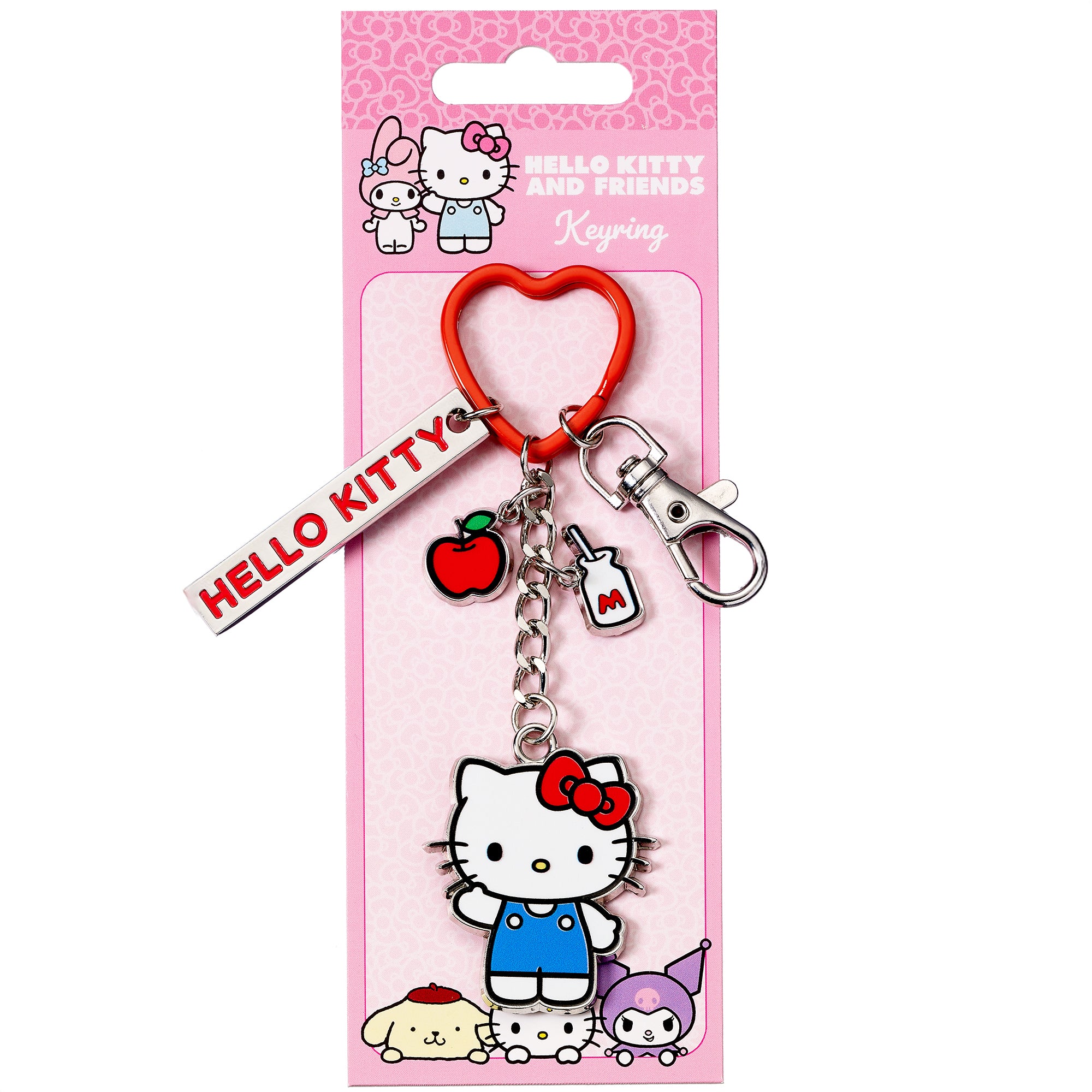HELLO KITTY - Apple - Keychain with Charms