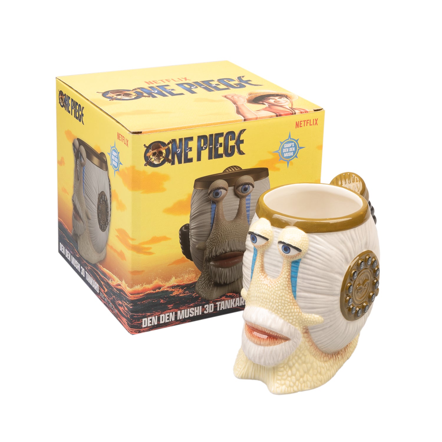 ONE PIECE NETFLIX - Den Den Mushi - 3D Tankard 800ml