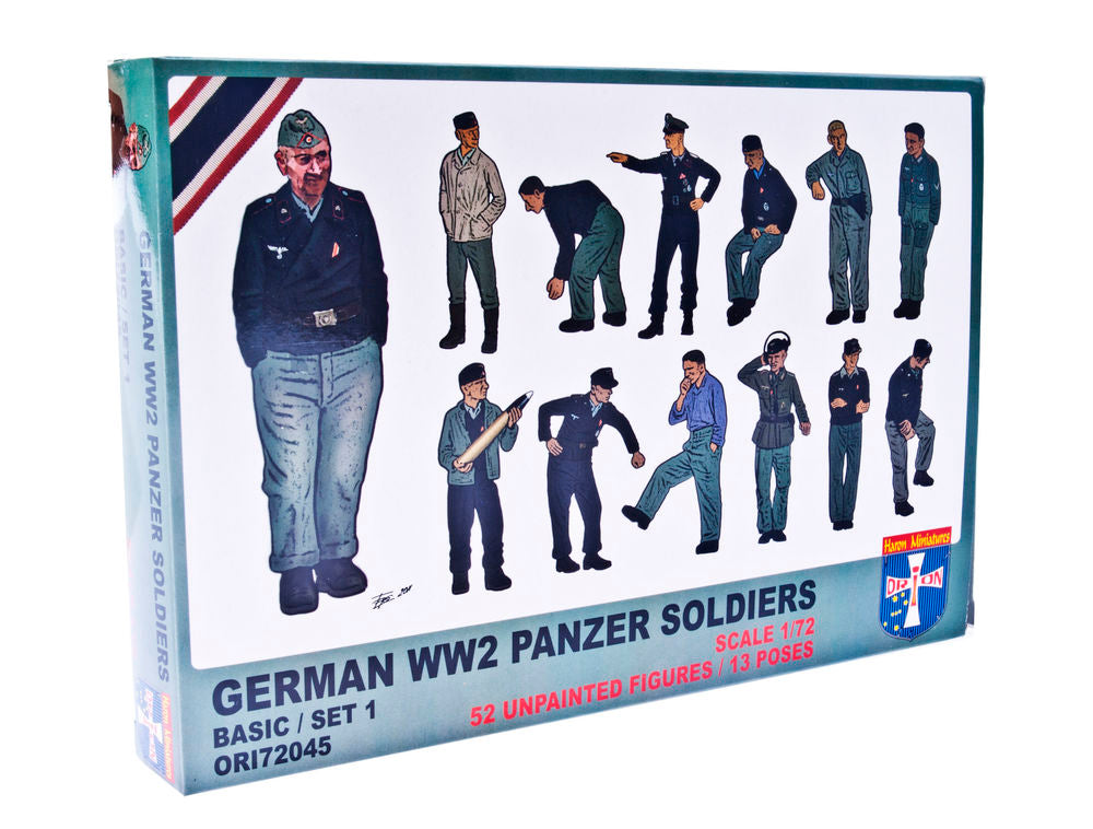 WWII German panzer soldiers, set 1