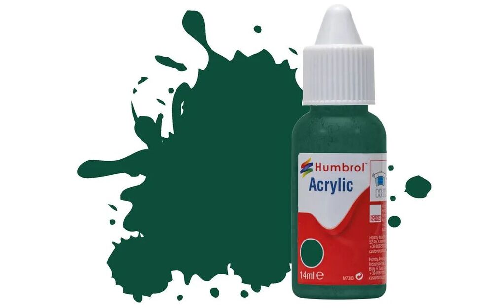 HUMBROL ACRYLIC DROPPER BOTTLE 14ML No 149 Dark Green Matt