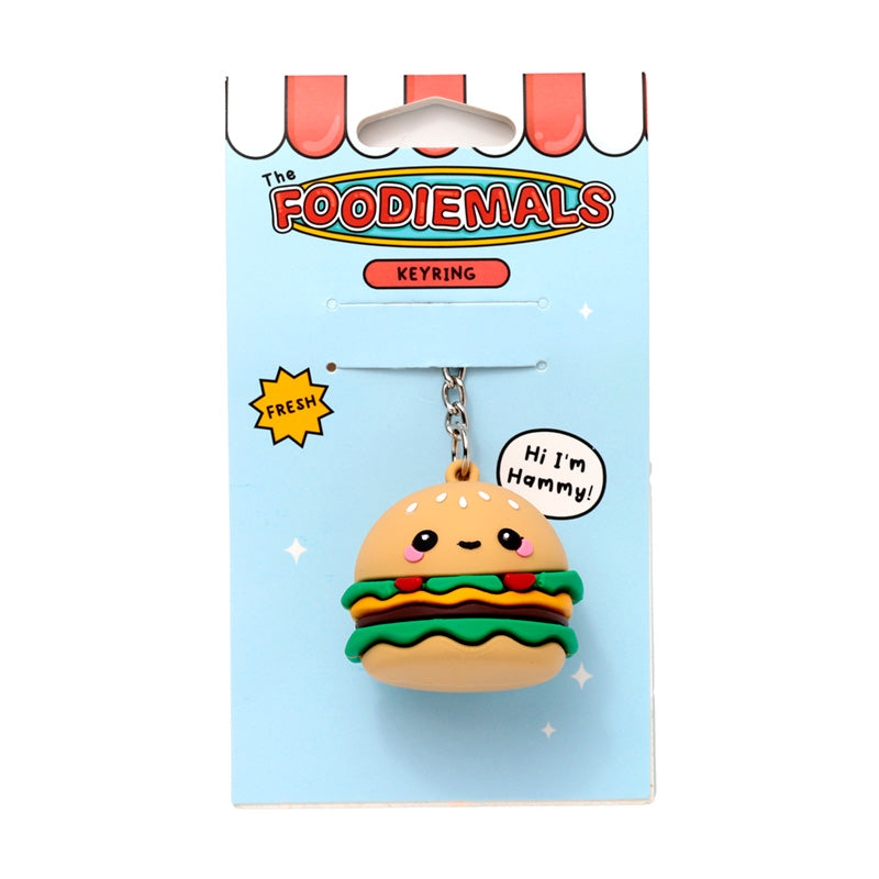 KAWAII - Hammy the Burger - PVC 3D Keychain