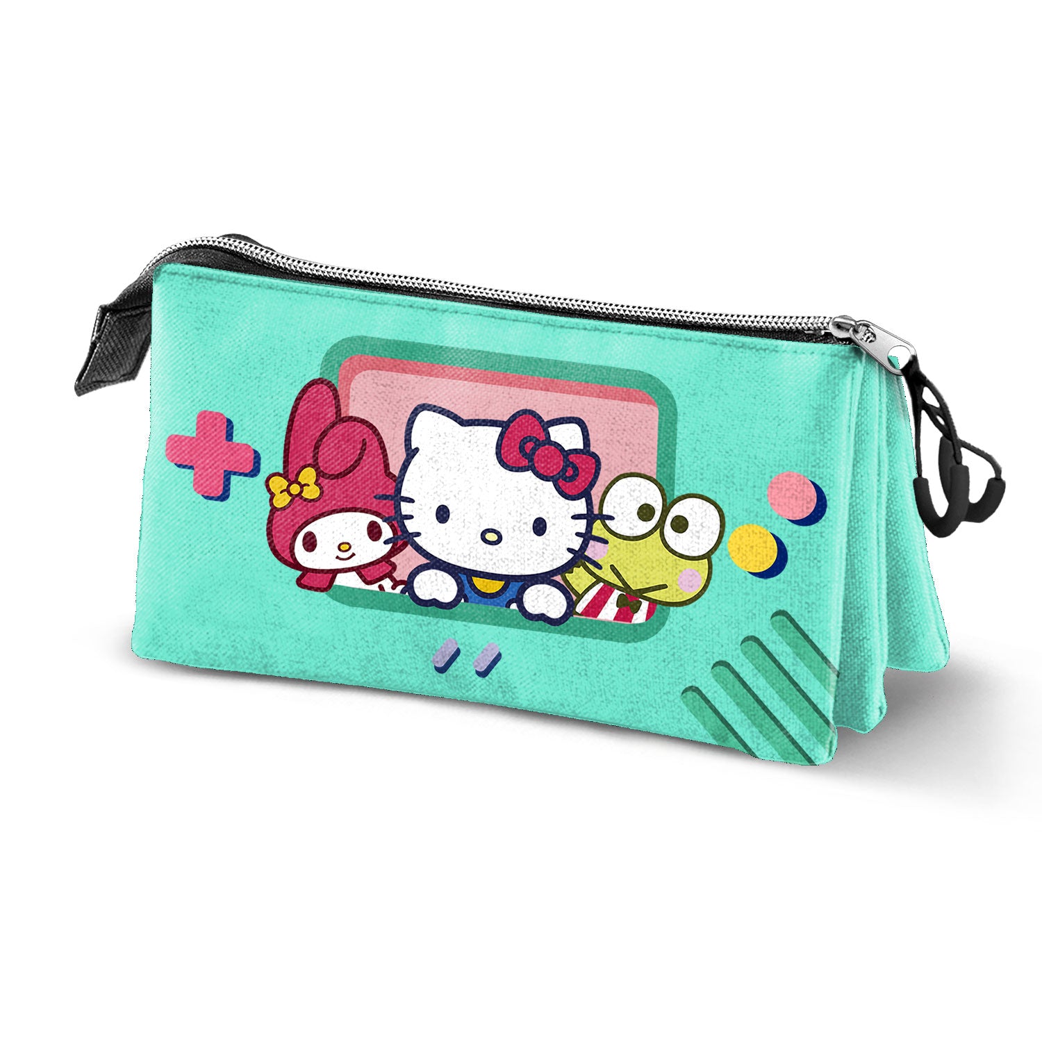 HELLO KITTY - Video Game - Triple Pencil Case