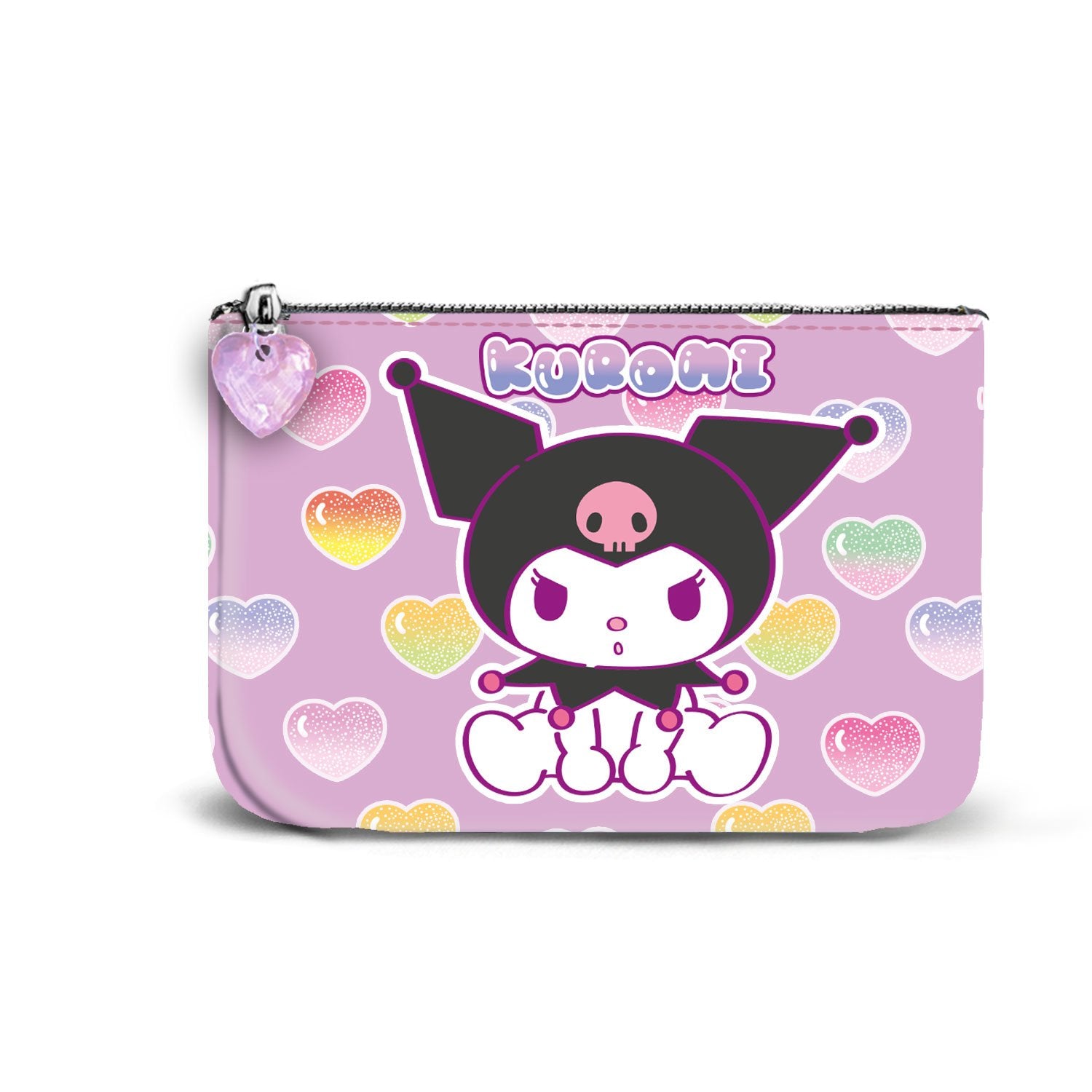 KUROMI - Hearts - Square Purse 13x10x3cm