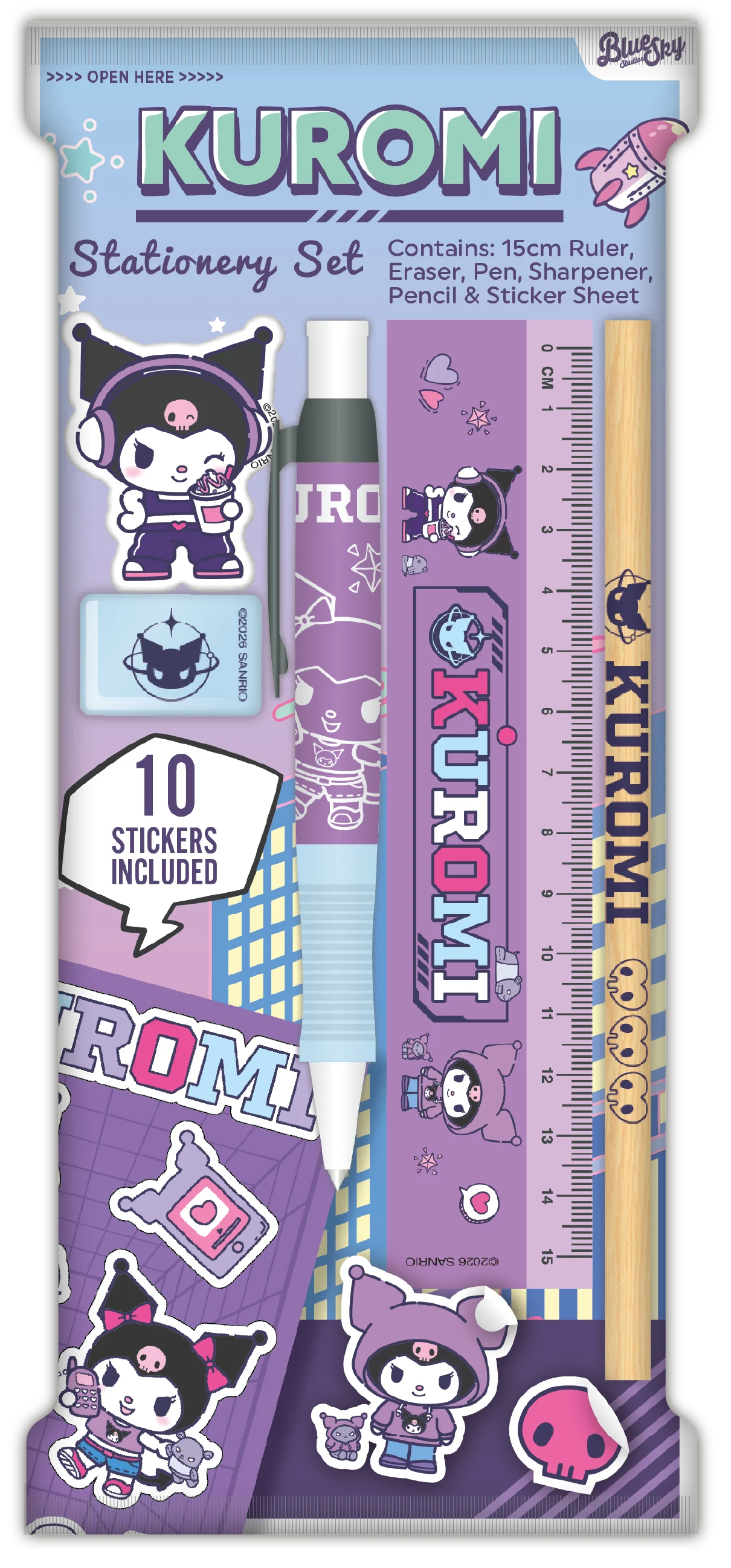 KUROMI - Stationery Set 6pc