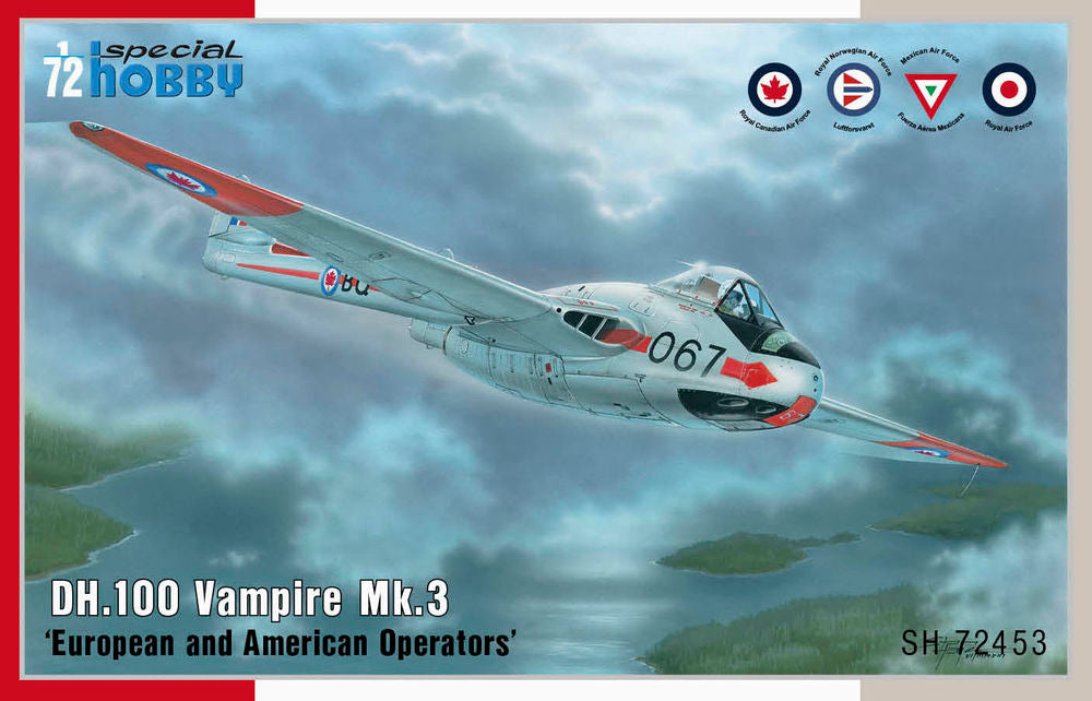 DH.100 Vampire Mk.3 European and American Operators