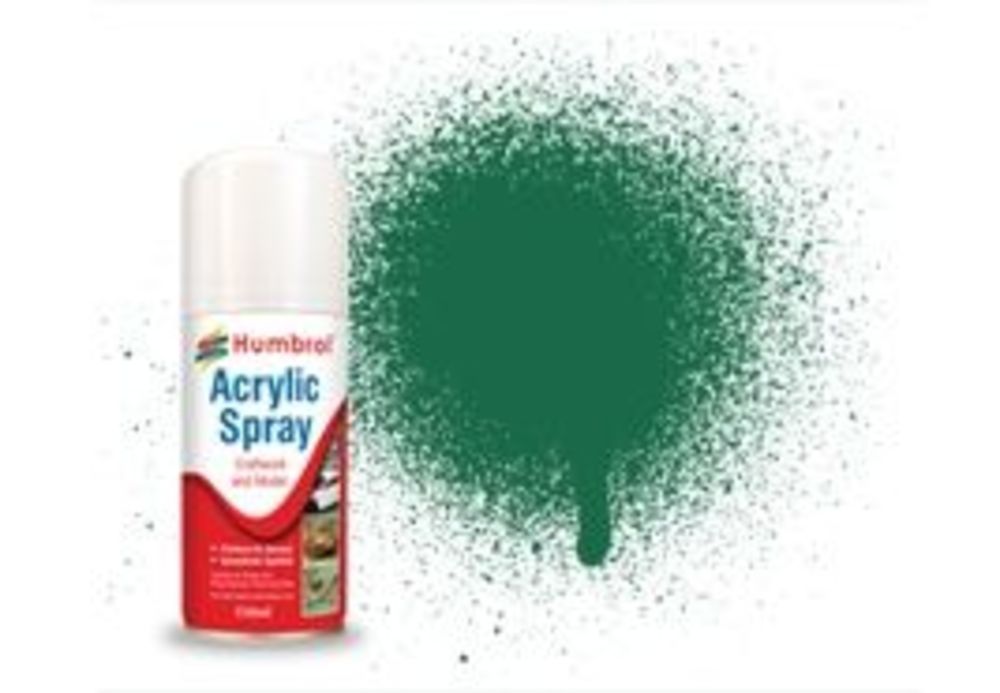 HUMBROL ACRYLIC HOBBY SPRAY 150ML No 30 Dark Green