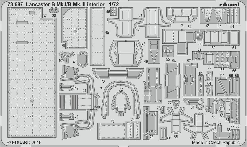 Lancaster B Mk.I/B Mk.III interior for Airfix