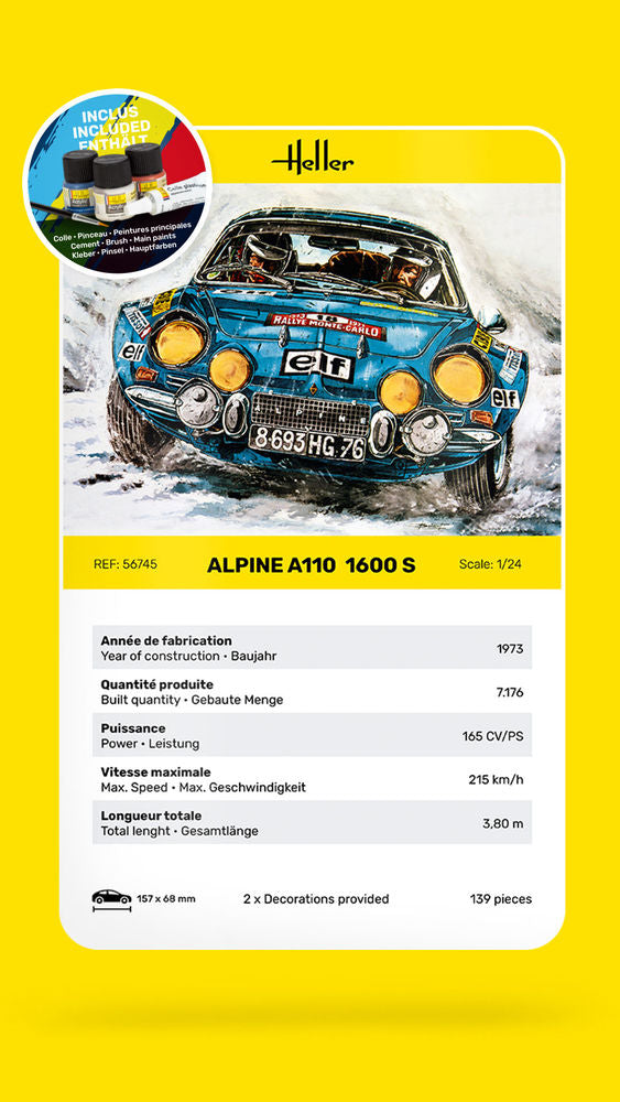 STARTER KIT Alpine A110 (1600)