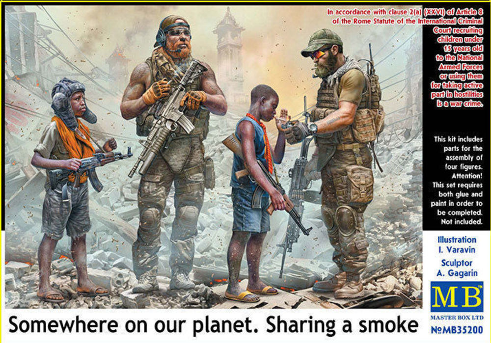 Somewhere on our planet. Sharing a smoke