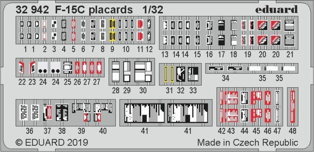 F-15C placards for Tamiya