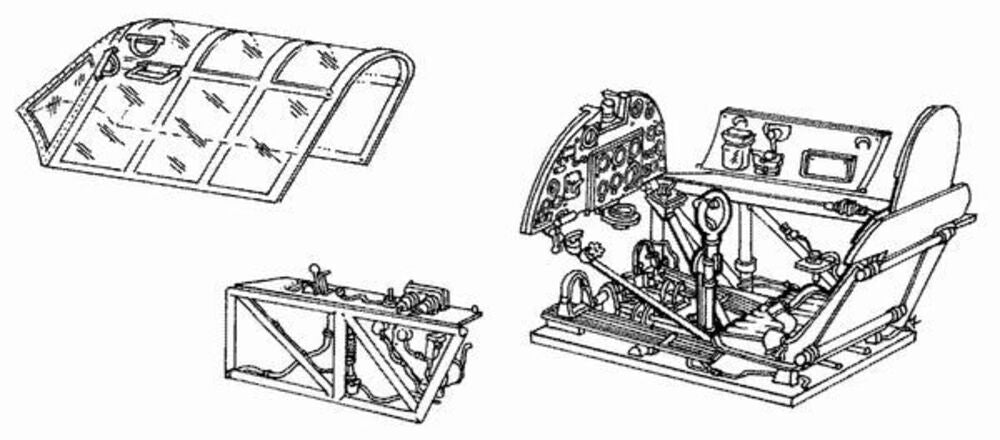 Hurricane Mk II. interior set