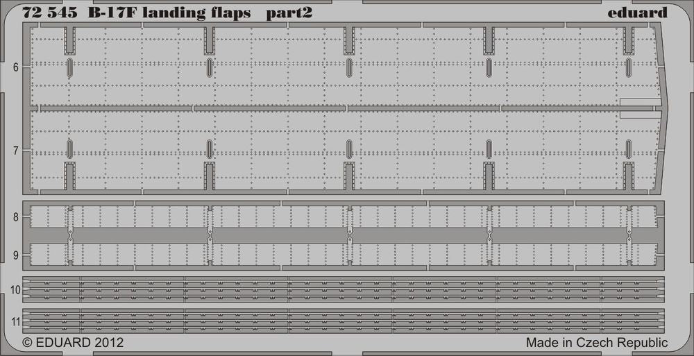 B-17F landing flaps for Revell