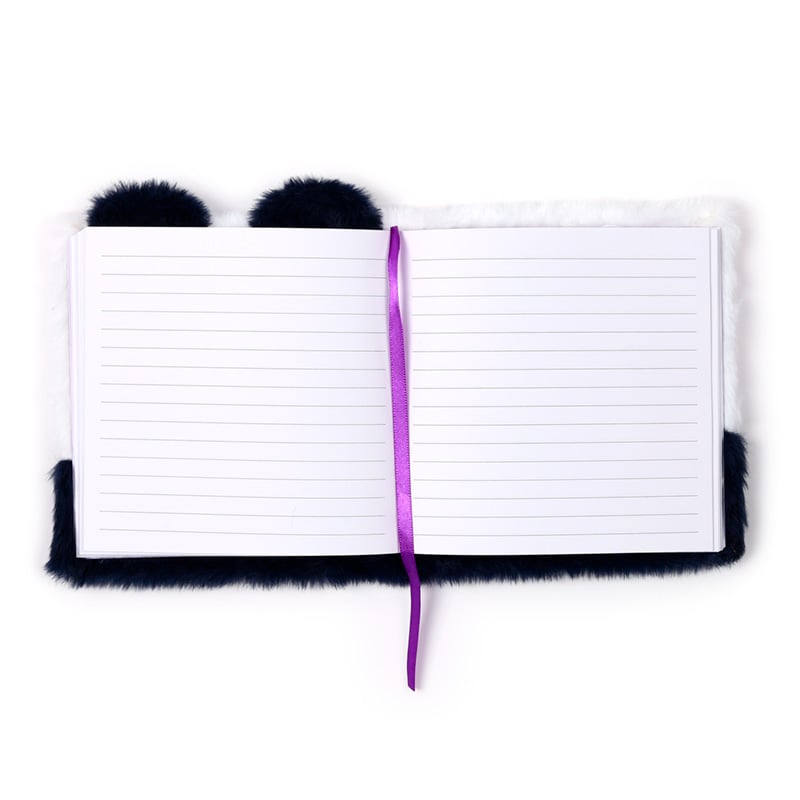KAWAII - Adoramals Panda - Premium Fluffy Notebook