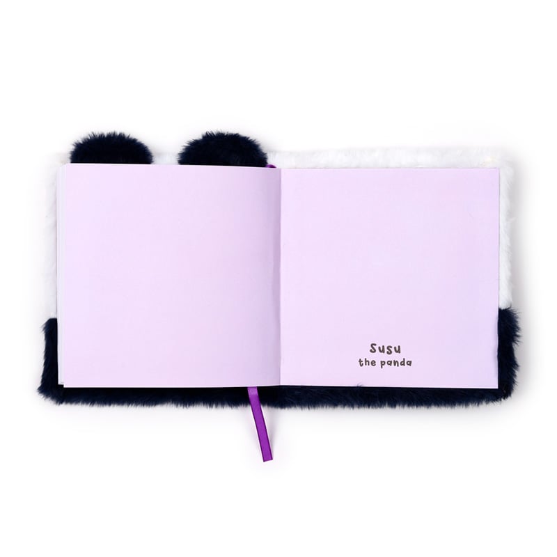 KAWAII - Adoramals Panda - Premium Fluffy Notebook