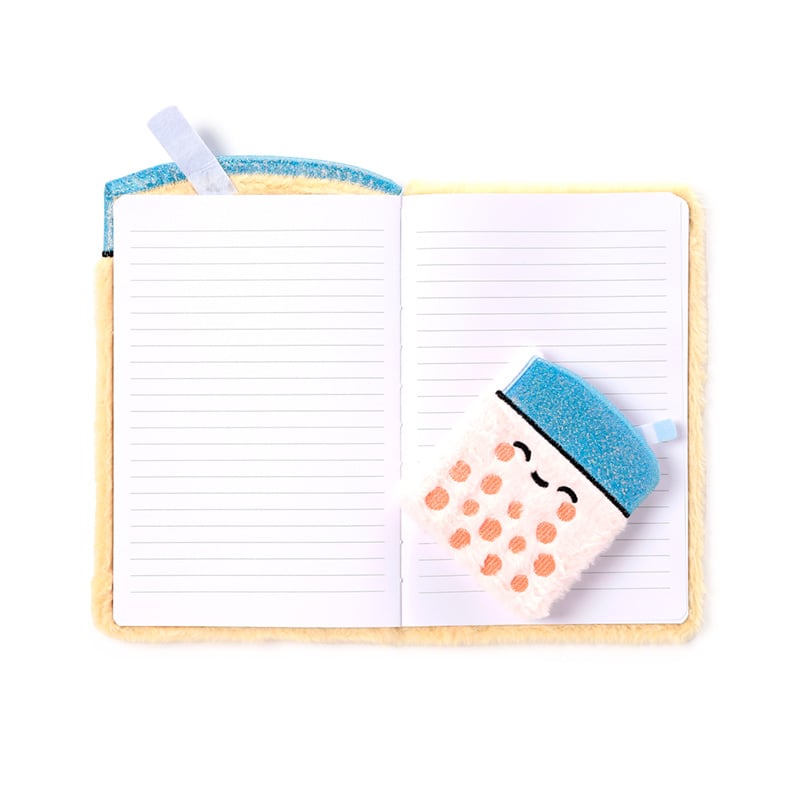 KAWAII - Boba the Bubble Tea - Premium Fluffy Notebook + 1 Mini