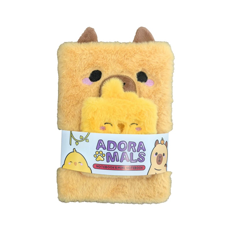 KAWAII - Luke the Cabybara - Premium Fluffy Notebook + 1 Mini