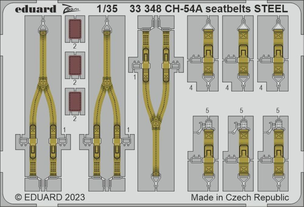 CH-54A seatbelts STEEL 1/35 ICM