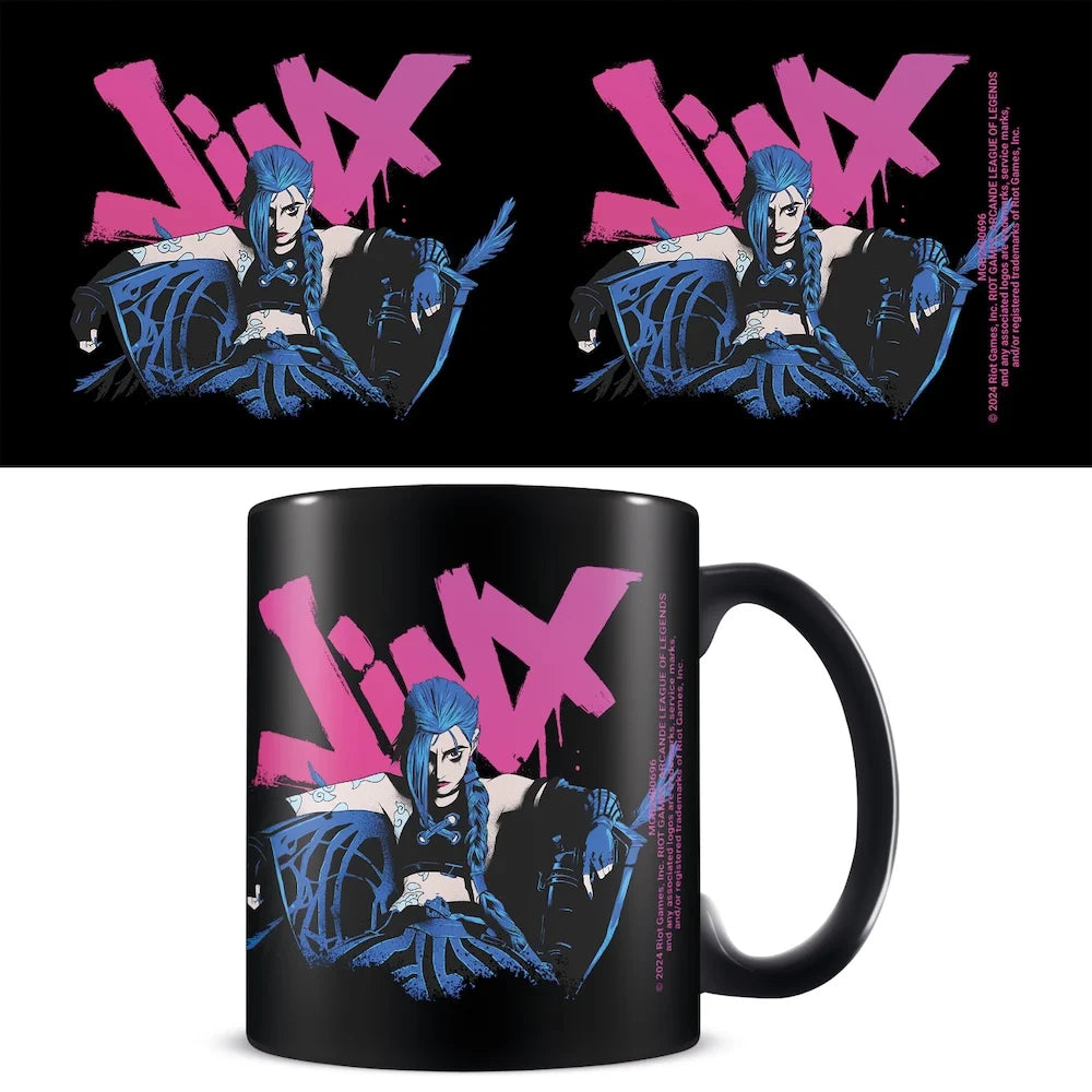 ARCANE - Jinx - Black Pod Mug 11oz