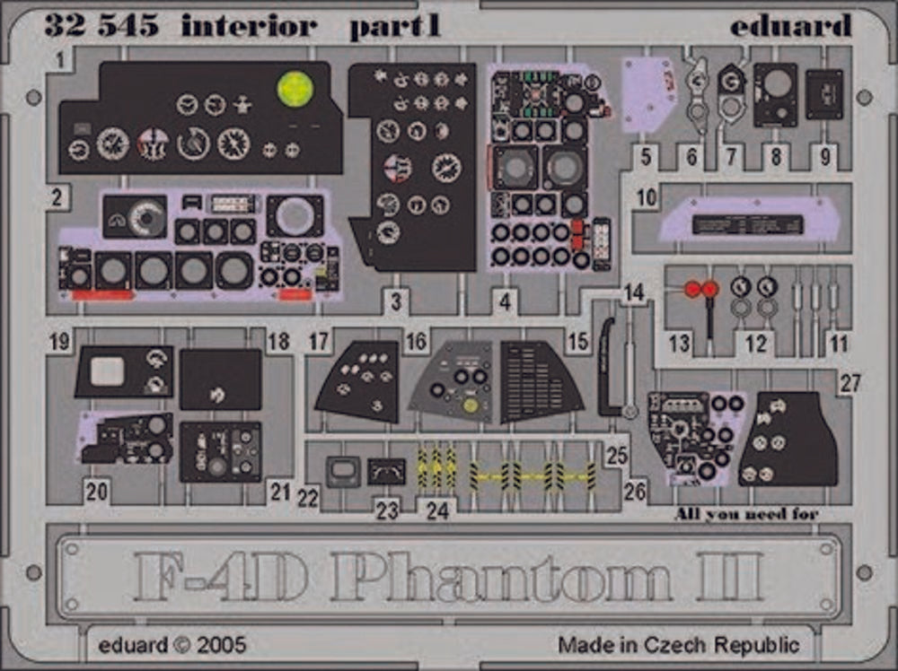 F-4D Phantom II interior f��r Tamiya Bausatz