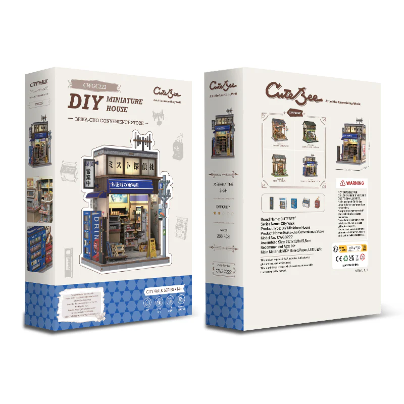 MINIATURE HOUSE - DIY- Beika-Cho - 288pc + LED Light